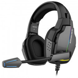 Nod Gaming headset με αναδιπλούμενο μικρόφωνο & rainbow RGB LED φωτισμό