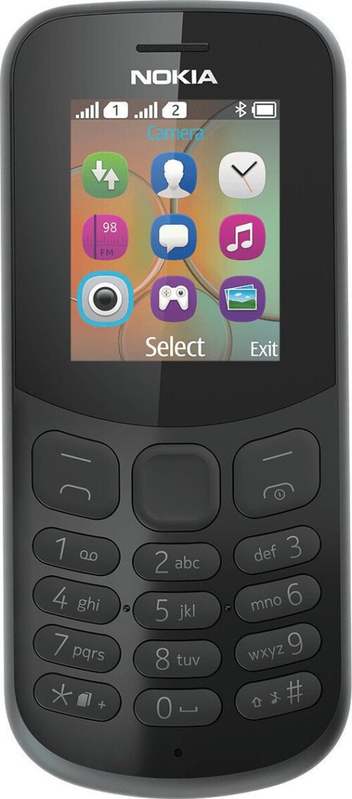 Nokia 130 2017 Dual Sim Black Ελληνικό Μένου