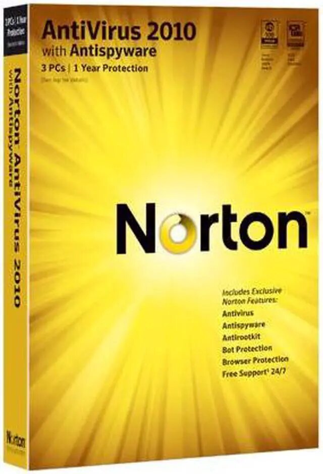 Norton Antivirus 2010gk 3pc