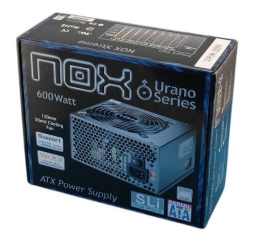 Nox Urano PSU 600W PFC ATX/BTX 12cm Fan