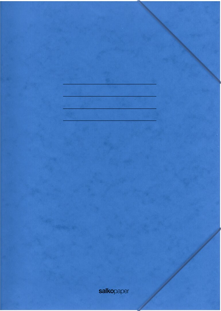 Ντοσιέ Λάστιχο Salko 25x35 Prespan Μπλέ