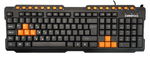 OMEGA Gaming Ενσύρματο Πληκτρολόγιο Aurora USB Μαύρο