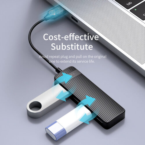 ORICO USB hub with 4 ports μαύρο