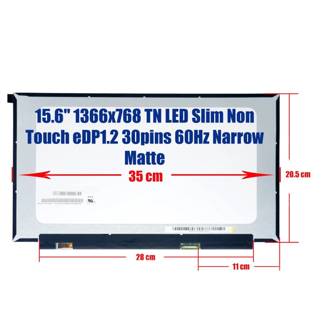 Oθόνη Laptop HP 15s-eq1001nv 15.6" slim 30pins FHD 1920x1080 no brackets