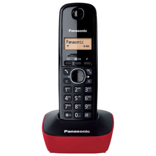 Panasonic Ασύρματη Τηλεφωνική Συσκευή, Κόκκινο/Μαύρο