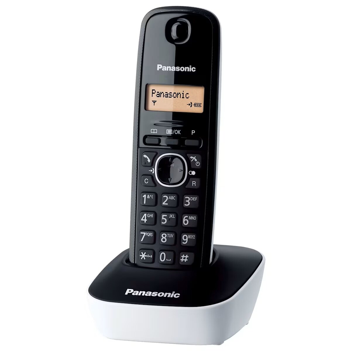 Panasonic Ασύρματο Τηλέφωνο KX-TG1611 Άσπρο/Μαύρο