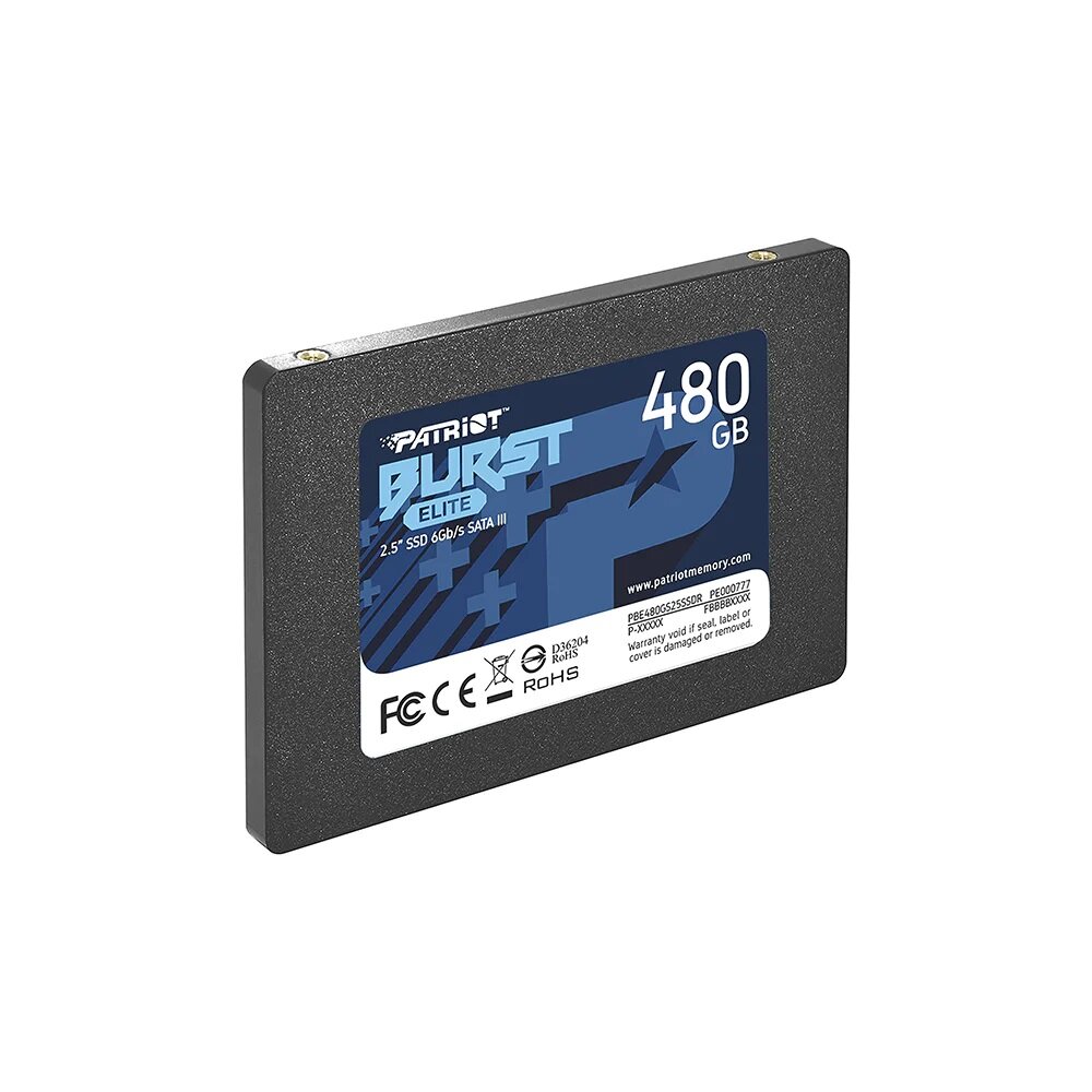 Patriot Burst Elite 2.5'' SSD 480GB, Sata 3, 6Gb/s, 450MBs Read & 320MBs Write 40K/40K