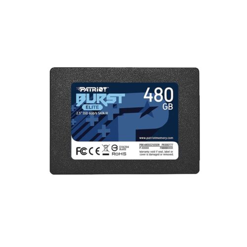 Patriot Burst Elite 2.5'' SSD 480GB, Sata 3, 6Gb/s, 450MBs Read & 320MBs Write 40K/40K
