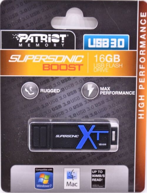 Patriot Supersonic Boost Xt Usb3.0 016gb Pencap. 5 Year Warranty