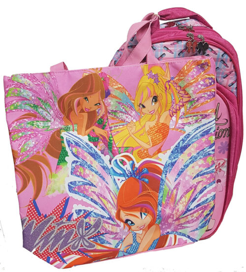 Paxos Σακίδιο Οβάλ Διπλό WINX + *Τσάντα Θαλάσσης WINX (Δώρο)