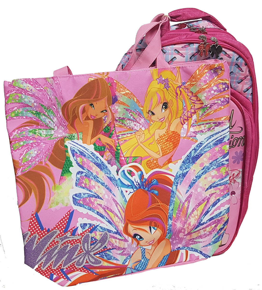 Paxos Σακίδιο Οβάλ Διπλό WINX + *Τσάντα Θαλάσσης WINX (Δώρο)