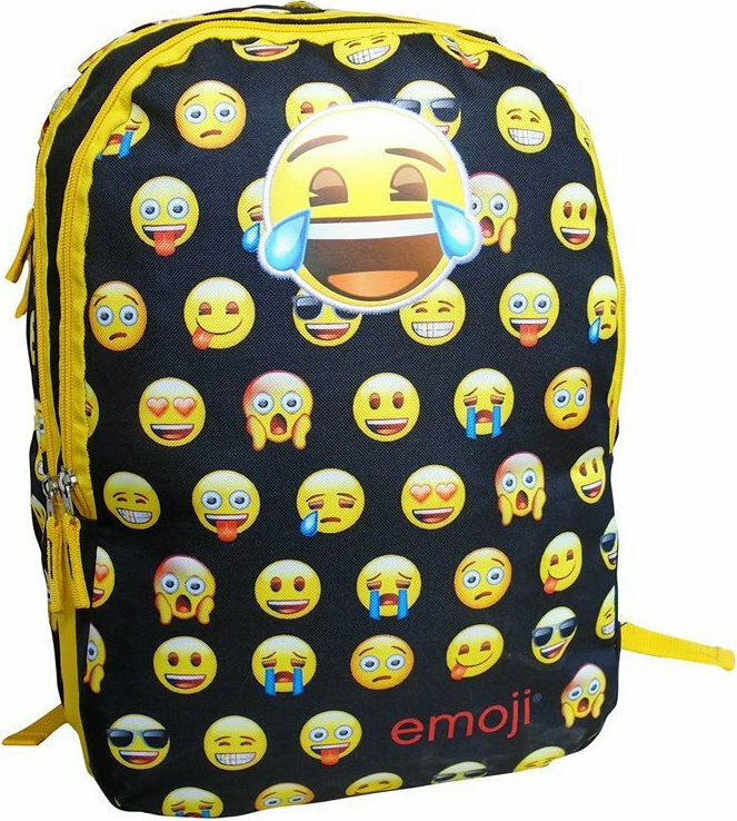 Paxos Σχολική Τσάντα Πλάτης Δημοτικού, Emoji Little Faces Πολύχρωμη