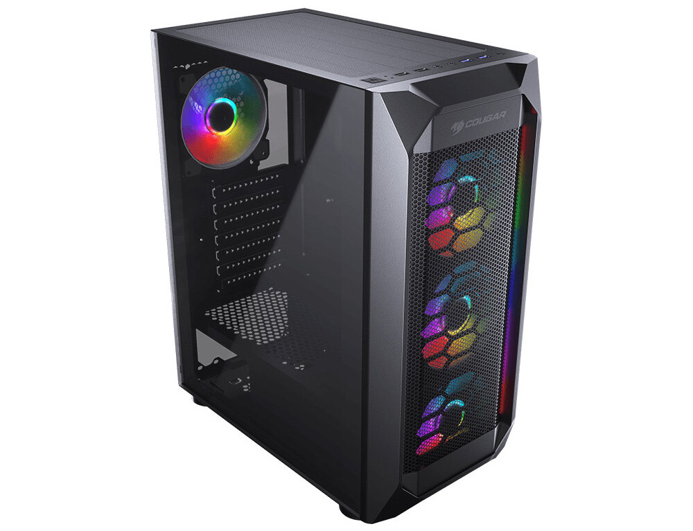 PC Case Gaming Cougar MX410 Mesh-G RGB Tempered Glass Middle ATX Black