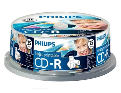 Philips CD-R 80 52x Printable 25τμχ