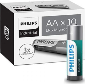 Philips Industrial Aλκαλικές Mπαταρίες AA 10τμχ LR6