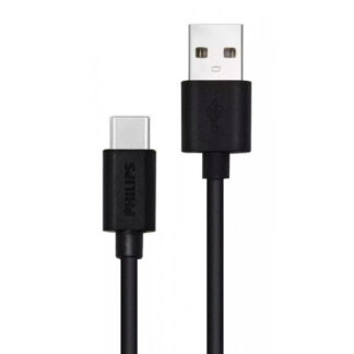 PHILIPS καλώδιο USB σε USB Type-C μ1.2m μαύρο