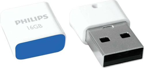Philips Pico 16GB USB 2.0 Stick Λευκό - Μπλε