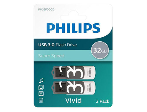Philips USB Flash Drive Vivid Edition USB 3.0 32GB FM32FD00D/00 - 2 Pack