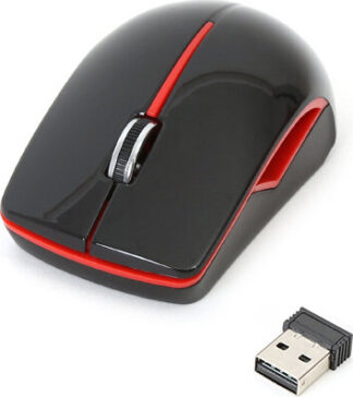 Platinet Wireless 2.4GHz Optical Mouse 1200DPI USB Black/Red