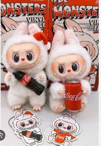 Pop Mart Μπρελόκ Labubu The Monsters Coca Cola Series Vinyl Face Single Blind Box