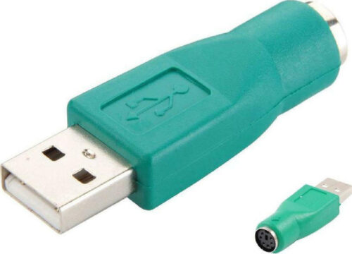 Powertech Αντάπτορας USB 2.0 Αρσενικό σε PS2 Θηλυκό Πράσινο