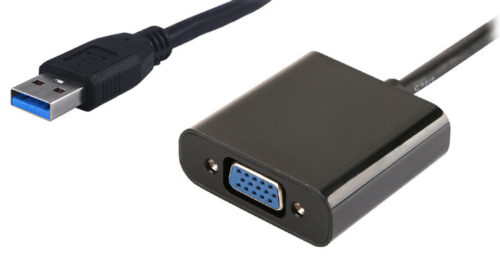 Powertech αντάπτορας USB 3.0 σε VGA Full HD μαύρο