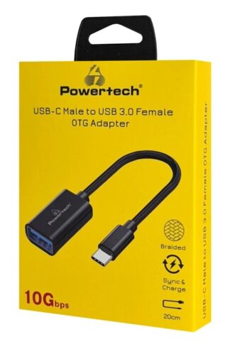 Powertech Αντάπτορας USB-C Σε USB 3.0 PTR-0146 10 Gbps Γκρι