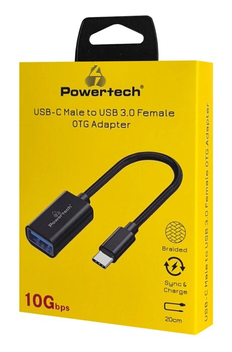 Powertech Αντάπτορας USB-C Σε USB 3.0 PTR-0146 10 Gbps Γκρι