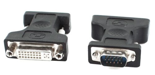Powertech αντάπτορας VGA αρσενικό σε DVI 24+5 θηλυκό συμβατό με 24+1 μαύρος