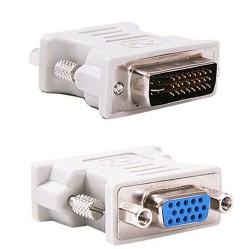 Powertech αντάπτορας VGA θηλυκό σε DVI-I 24+5 αρσενικό λευκό