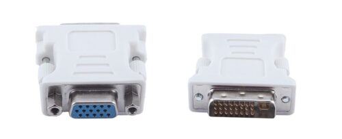 Powertech αντάπτορας VGA θηλυκό σε DVI-I 24+5 αρσενικό λευκό
