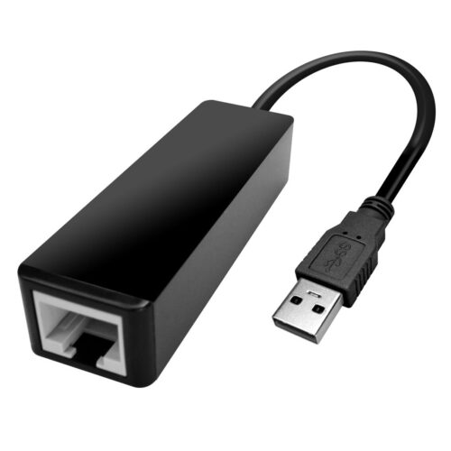 Powertech Converter USB 2.0 σε Gigabit Ethernet LAN 0.2m Black