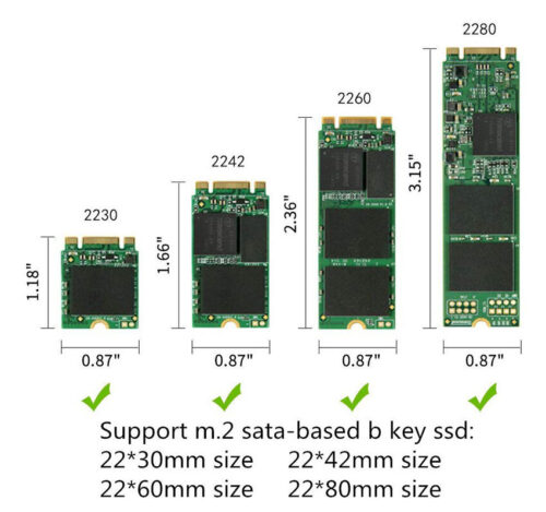 Powertech Converter Usb 3.0 Σε M.2 Ssd 2230/2242/2260/2280