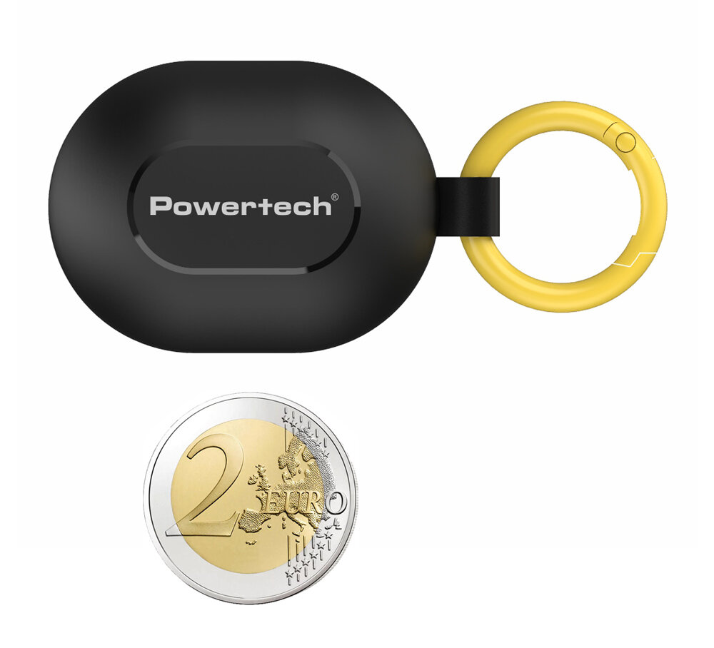 Powertech Earphones Με Θήκη Φόρτισης Pt 1392 True Wireless 6mm 25 230mah Μαύρα