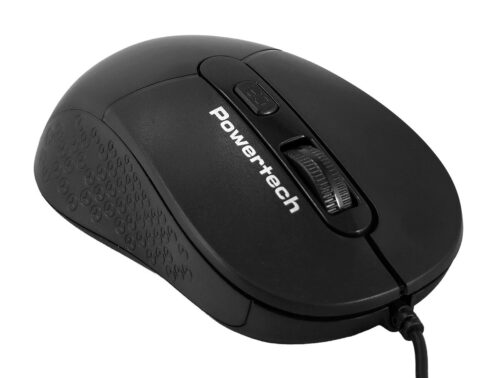 Powertech Ενσύρματο Ποντίκι Οπτικό έως 1600DPI Μαύρο
