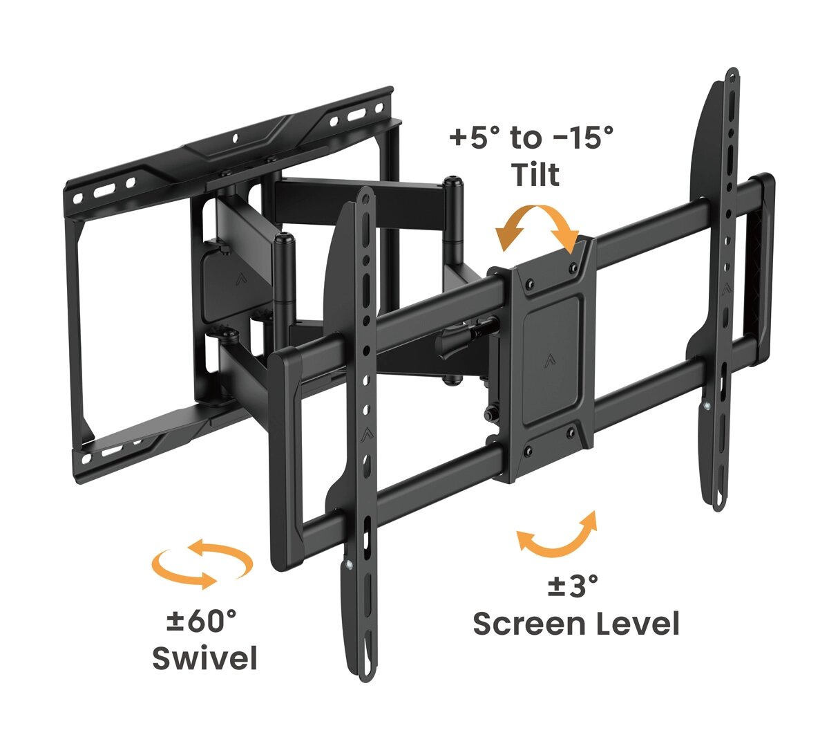 Powertech Επιτοίχια Βάση Τηλεόρασης 37-90" 75kg Heavy Duty Full Motion