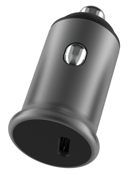 Powertech Φορτιστής Αυτοκινήτου USB-C 30W PD Γκρι