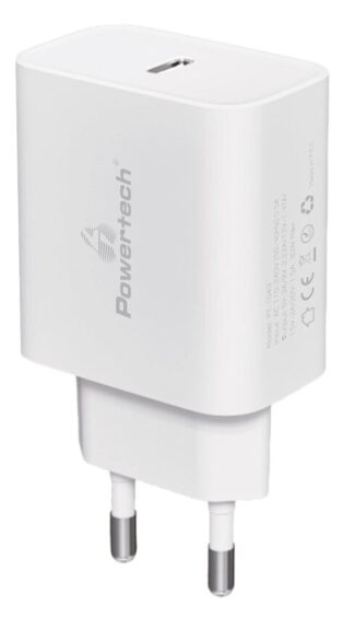 Powertech Φορτιστής Τοίχου USB-C PD QC3.0 30W Λευκός