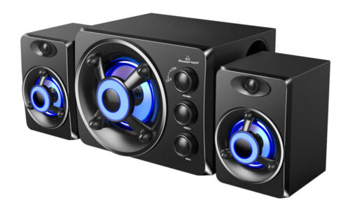 Powertech Ηχεία Crystal sound 2.1 5W + 2x 3W 3.5mm μαύρα
