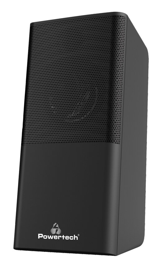 Powertech ηχεία Premium sound 16W USB/SD/FM/BT with remote control μαύρα