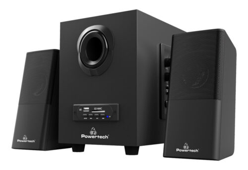 Powertech ηχεία Premium sound 16W USB/SD/FM/BT with remote control μαύρα