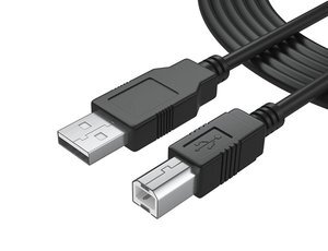Powertech Καλώδιο εκτυπωτή USB 2.0 σε USB Type B, 1.5m μαύρο