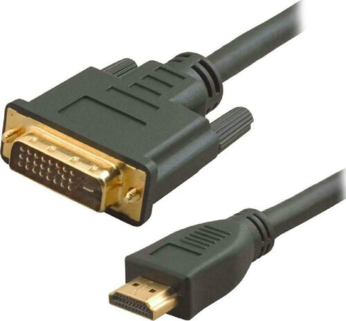 Powertech Καλώδιο HDMI 19pin σε DVI 24+1 Dual Link Μαύρο 3m