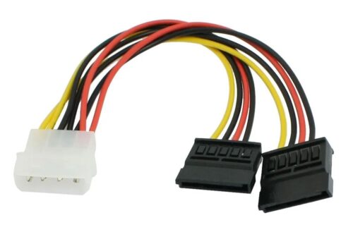 Powertech Καλώδιο Ρεύματος IDE Σε 2x SATA Cab-w003 20cm