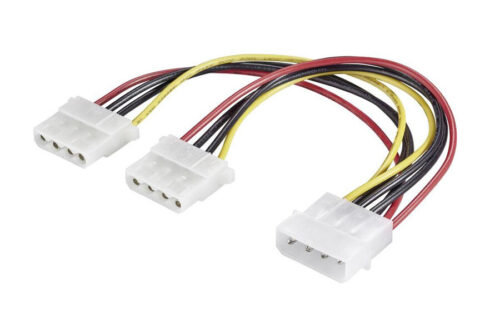 Powertech Καλωδιο Ρευματος Ide (F) Σε 2x Ide (M), 20cm