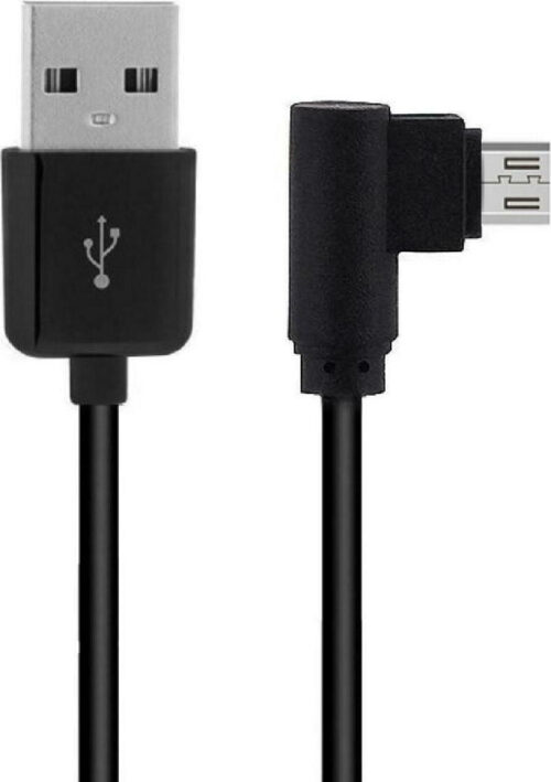 Powertech Καλώδιο USB 2.0 σε σε Γωνία (90°) micro USB