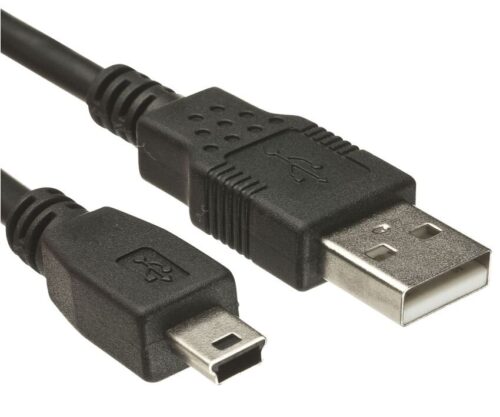 Powertech Καλώδιο USB 2.0 σε USB Mini Χαλκός 1.5m μαύρο