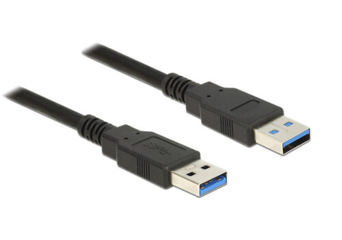 Powertech Καλώδιο USB 3.0 (A) σε USB 3.0 (A) 1.5m μαύρο