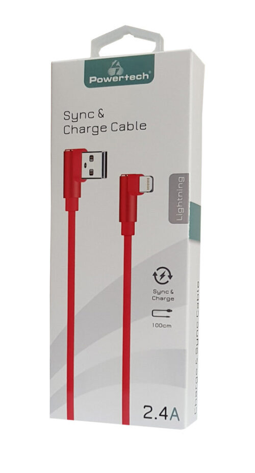 Powertech Καλώδιο USB σε Lightning game 90 copper 1m κόκκινο