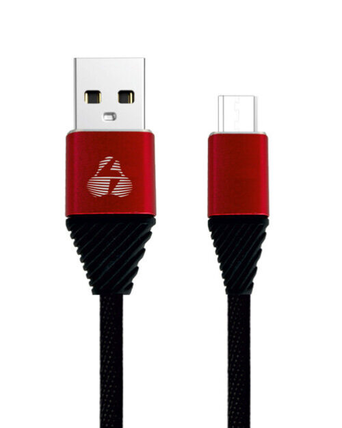 Powertech Καλώδιο USB σε Micro USB alu copper 1m μαύρο